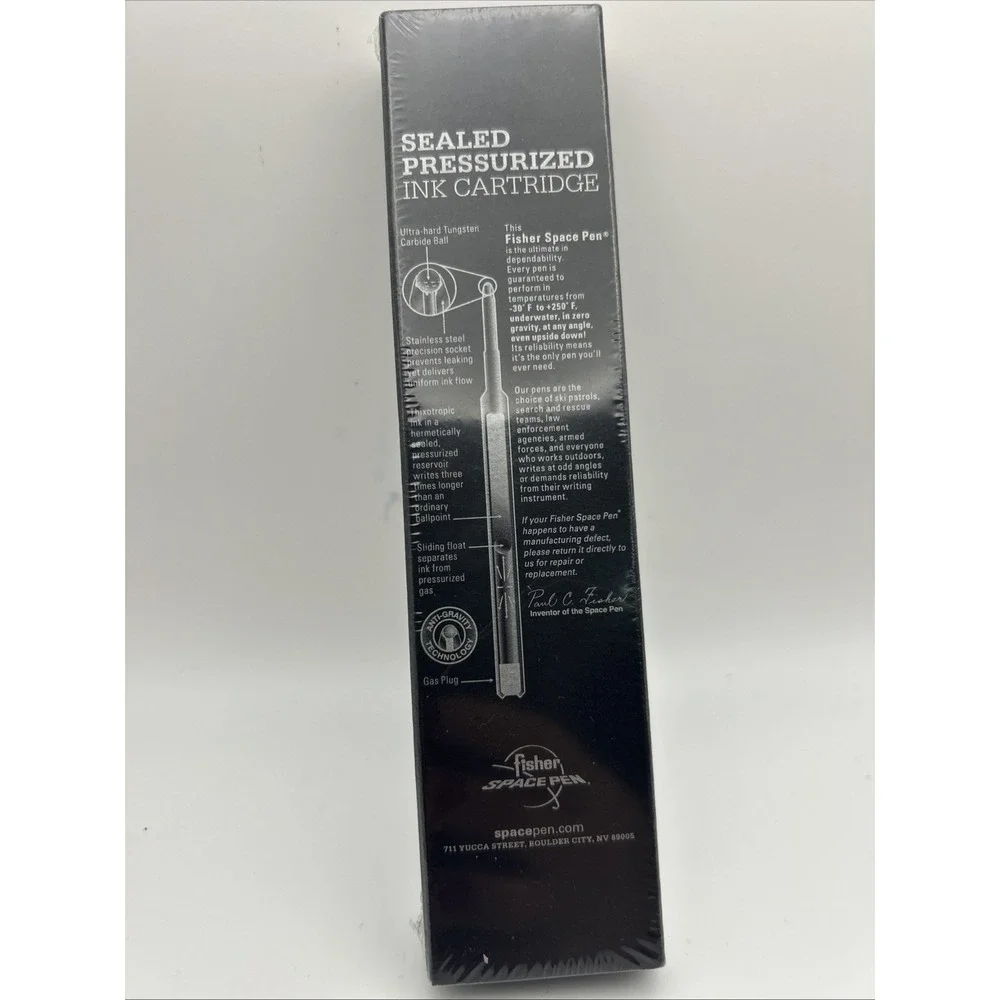 Fisher Space Pen US Navy Edition Chrome‎ Ballpoint Pressurized M4CNAV AUTHORIZED